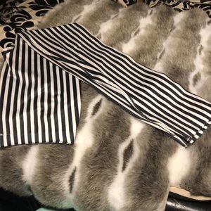 Spandex striped pants